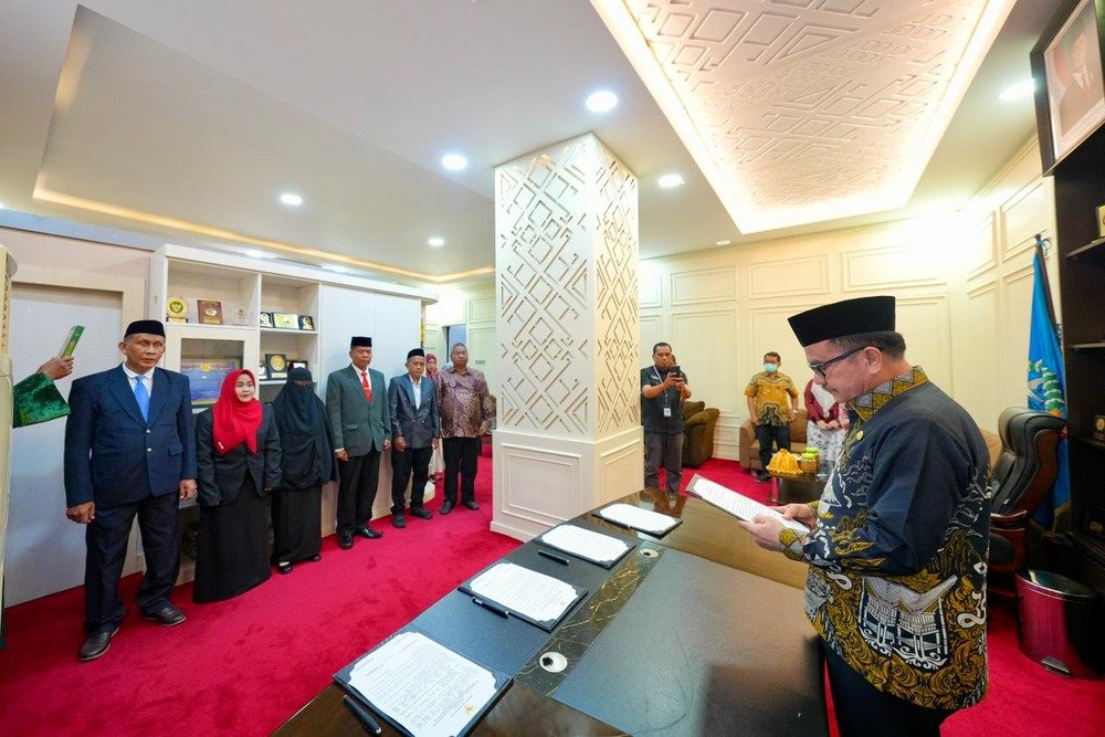 Berdasarkan Keputusan Presiden, Sekda Sulsel Lantik 4 Fungsional Ahli Utama Lingkup Pemprov Sulsel