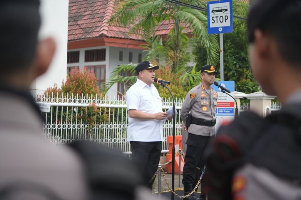 Jelang Malam Tahun Baru 2026, Wali Kota dan Kapolrestabes Makassar Pimpin Apel Pengamanan