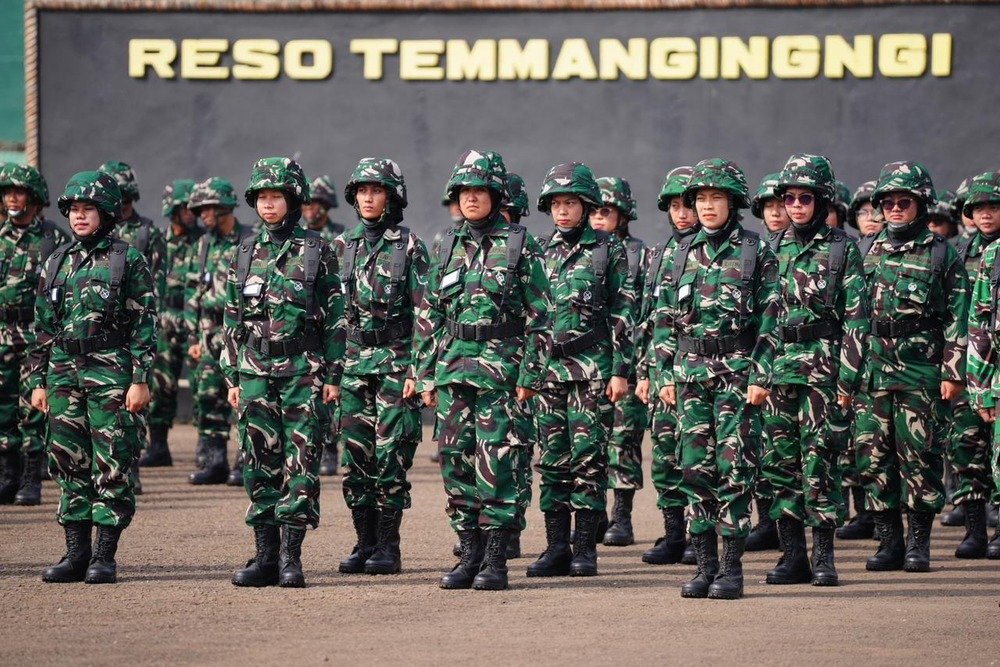 500 ASN Ikuti Latihan Dasar Kemiliteran Komponen Cadangan di Rindam XIV/Hasanuddin