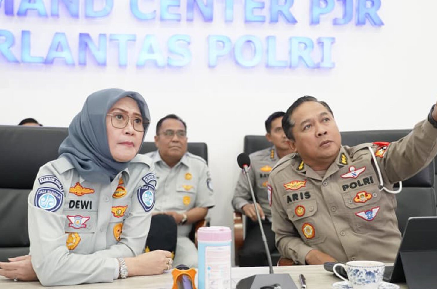 Sinergi Korlantas Polri Dan Jasa Raharja Matangkan Kesiapan Arus Balik Di Command Center KM 29