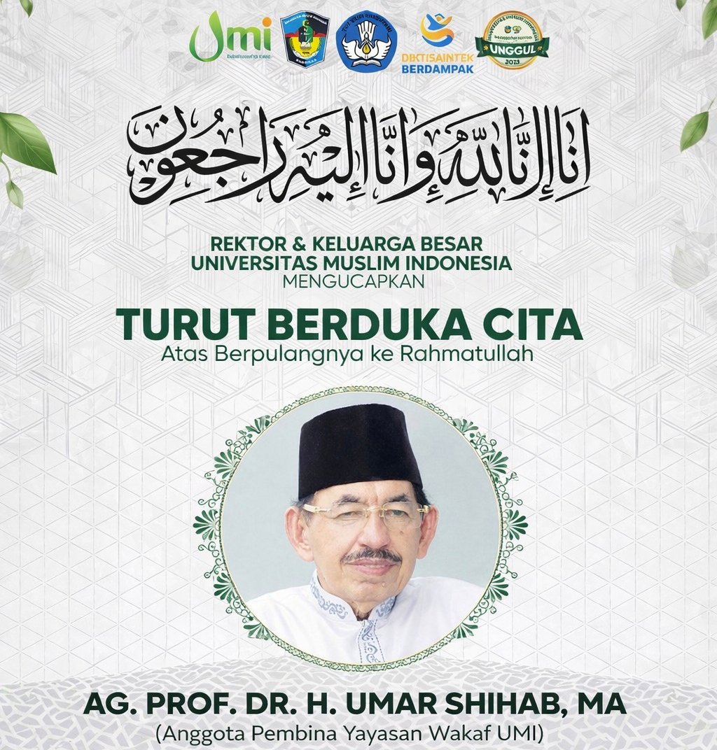UMI Berduka: Kehilangan Sosok Penjaga Nilai, Pewaris Hikmah, dan Penuntun Keteladanan