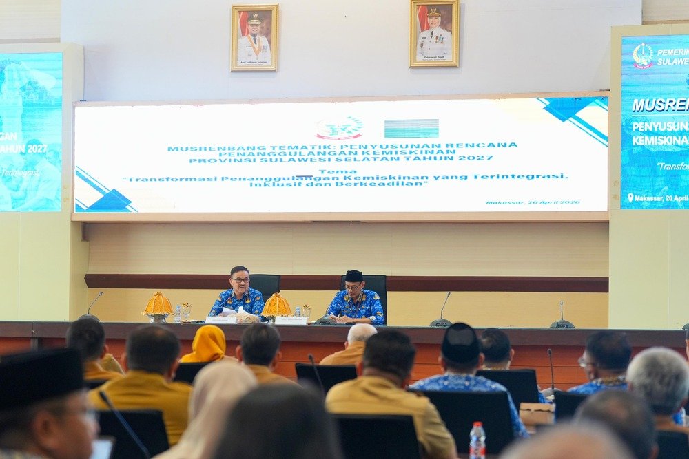 Buka Musrenbang Penanggulangan Kemiskinan 2027, Sekda Sulsel Perkuat Intervensi Terintegrasi dan Tepat Sasaran