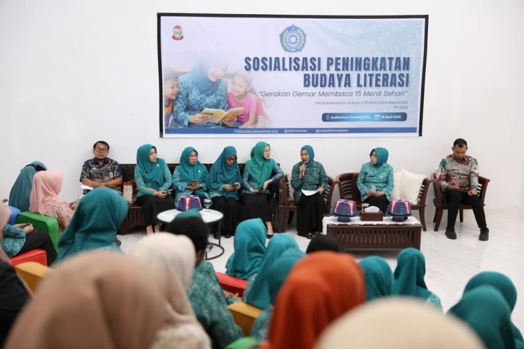 Gerakan Membaca 15 Menit Sehari, PKK Makassar Bidik Peningkatan Kualitas SDM
