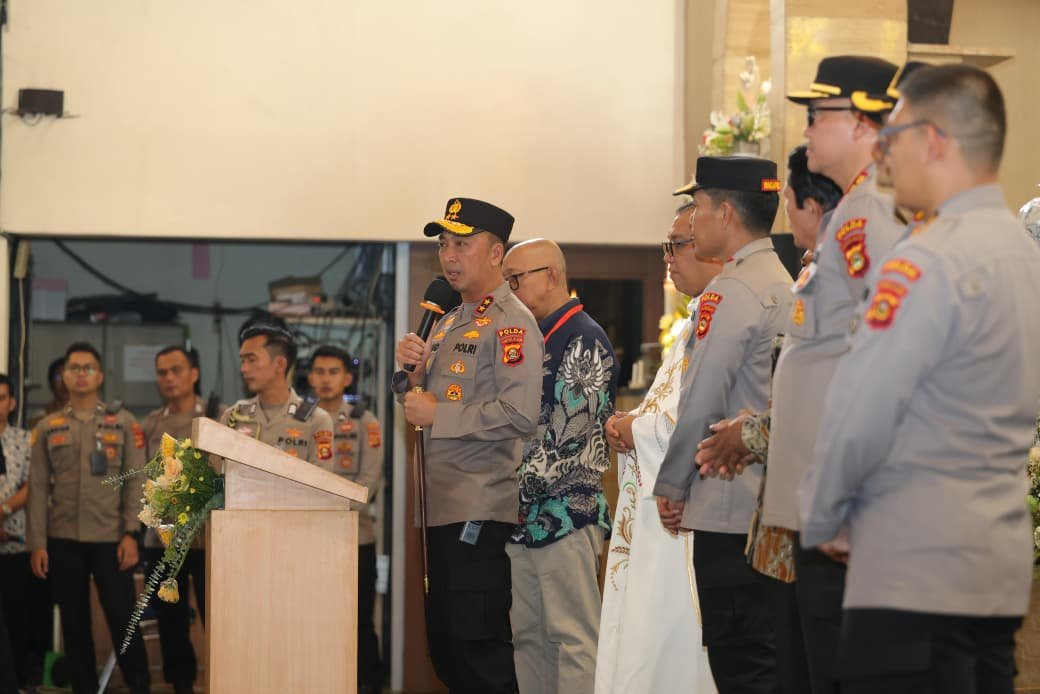 Sapa Jemaat Gereja St. Yoseph, Kapolda Sumsel Ajak Gotong Royong Jaga Kamtibmas Bumi Sriwijaya