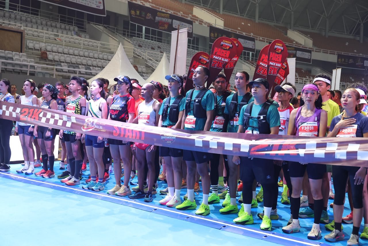 Ribuan Pelari Padati Jakabaring Sport City Palembang, Ikuti Sumsel Bhayangkara Run 2026