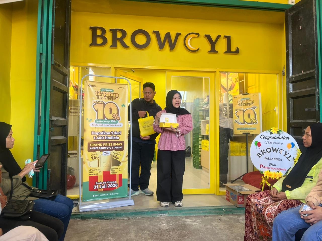 Browcyl Resmi Buka Outlet ke-23 di Pallangga, Hadirkan Promo HUT ke-14 dan Produk Menarik