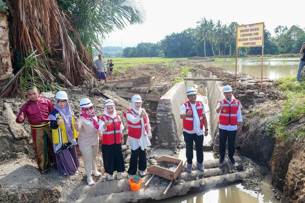 7 Tahun Sawah Minim Pasokan Air, Gubernur Sulsel Groundbreaking Irigasi Lengkong Pini-Makawa