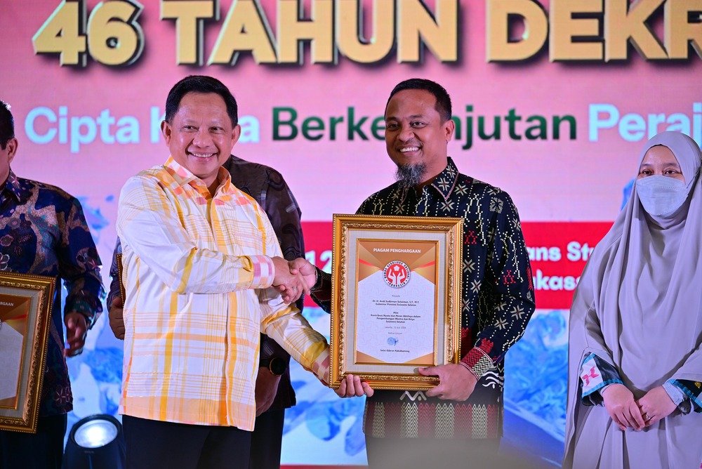 Mendagri Puji Kesuksesan Syukuran Dekranas ke-46 dan HKG PKK ke-54 di Sulsel