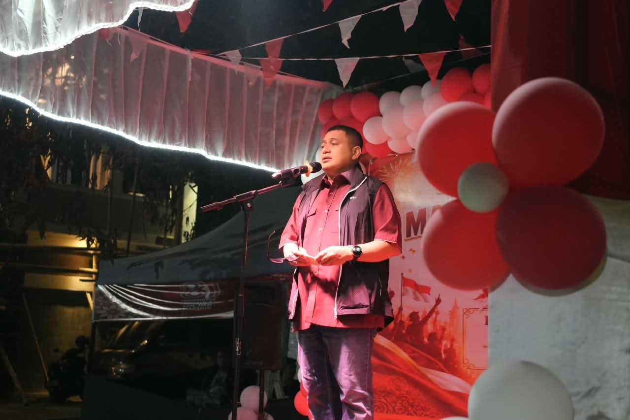 Munafri Pesan Warga Jaga Kebersamaan dan Kebersihan di Ramah Tamah HUT RI Telkomas