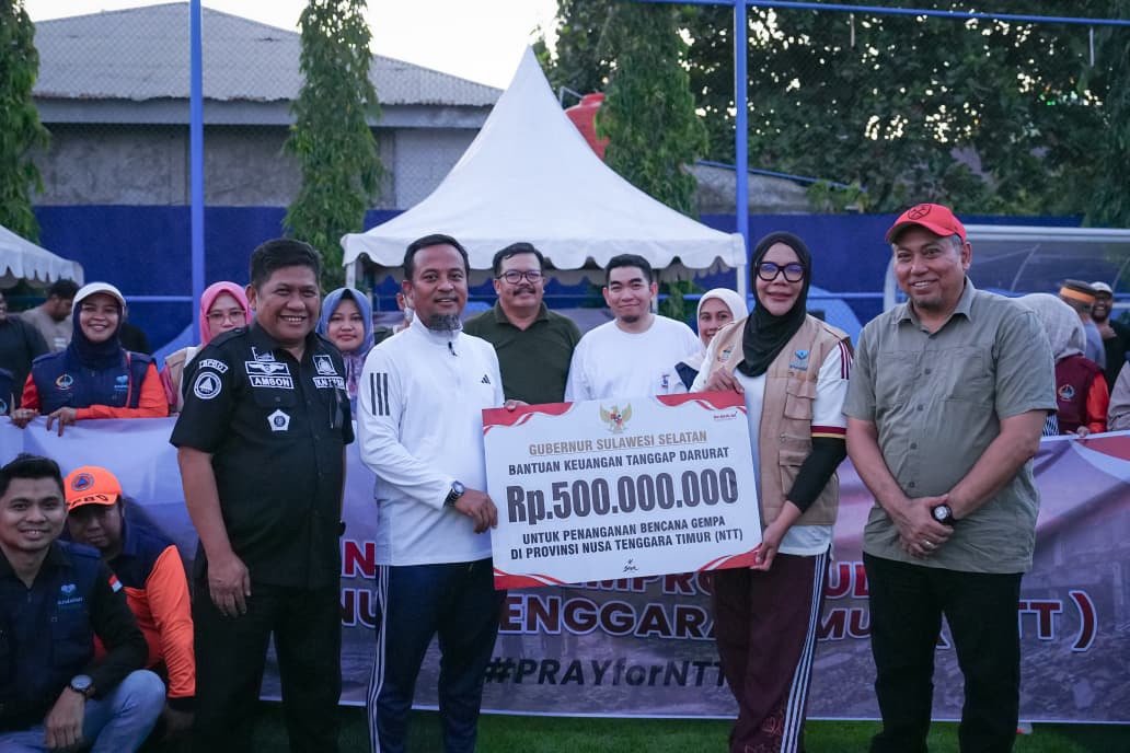 Untuk Korban Gempa NTT, Gubernur Sulsel Salurkan Bantuan Rp500 Juta
