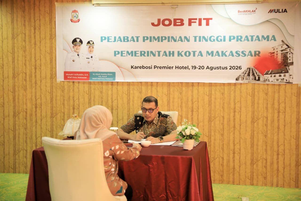 40 Pejabat Jalani Wawancara dan Rekam Jejak Pada Job Fit Kepala OPD Makassar