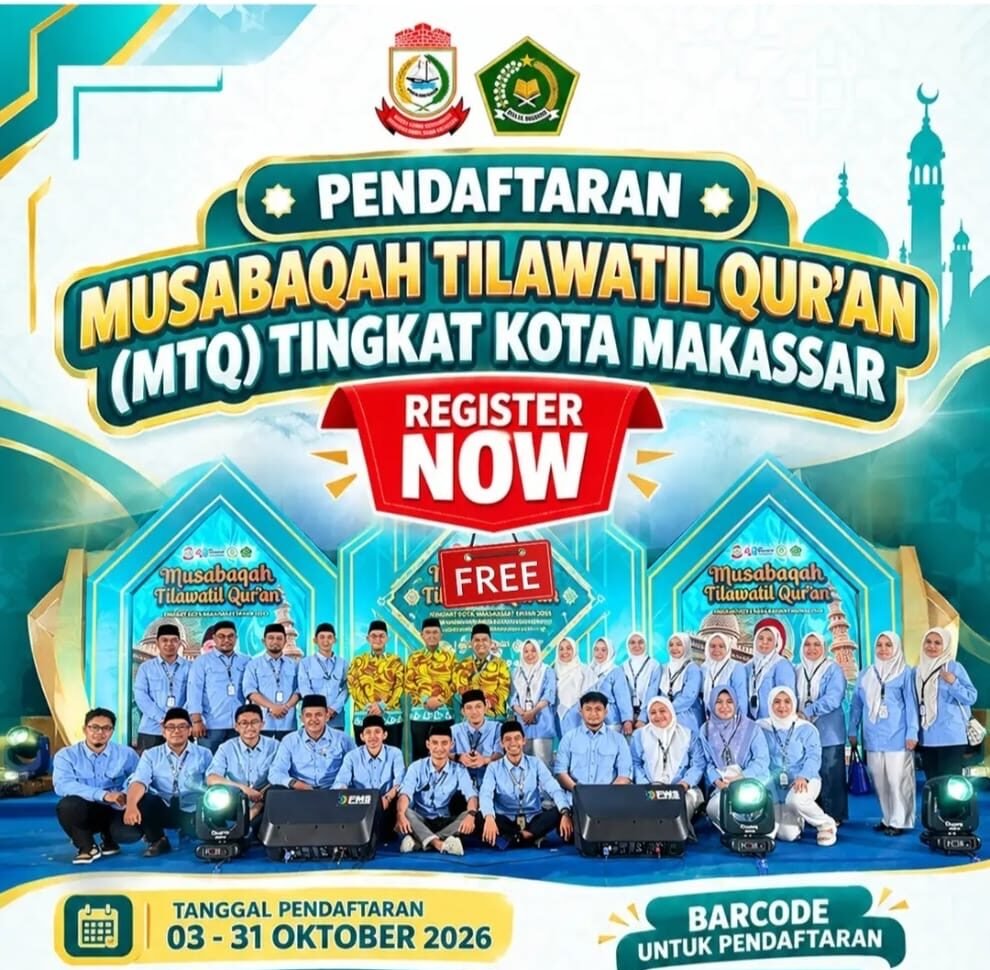 Buka Ruang bagi Talenta Al-Qur’an, MTQ Makassar 2026 Hadir dengan Audisi Terbuka