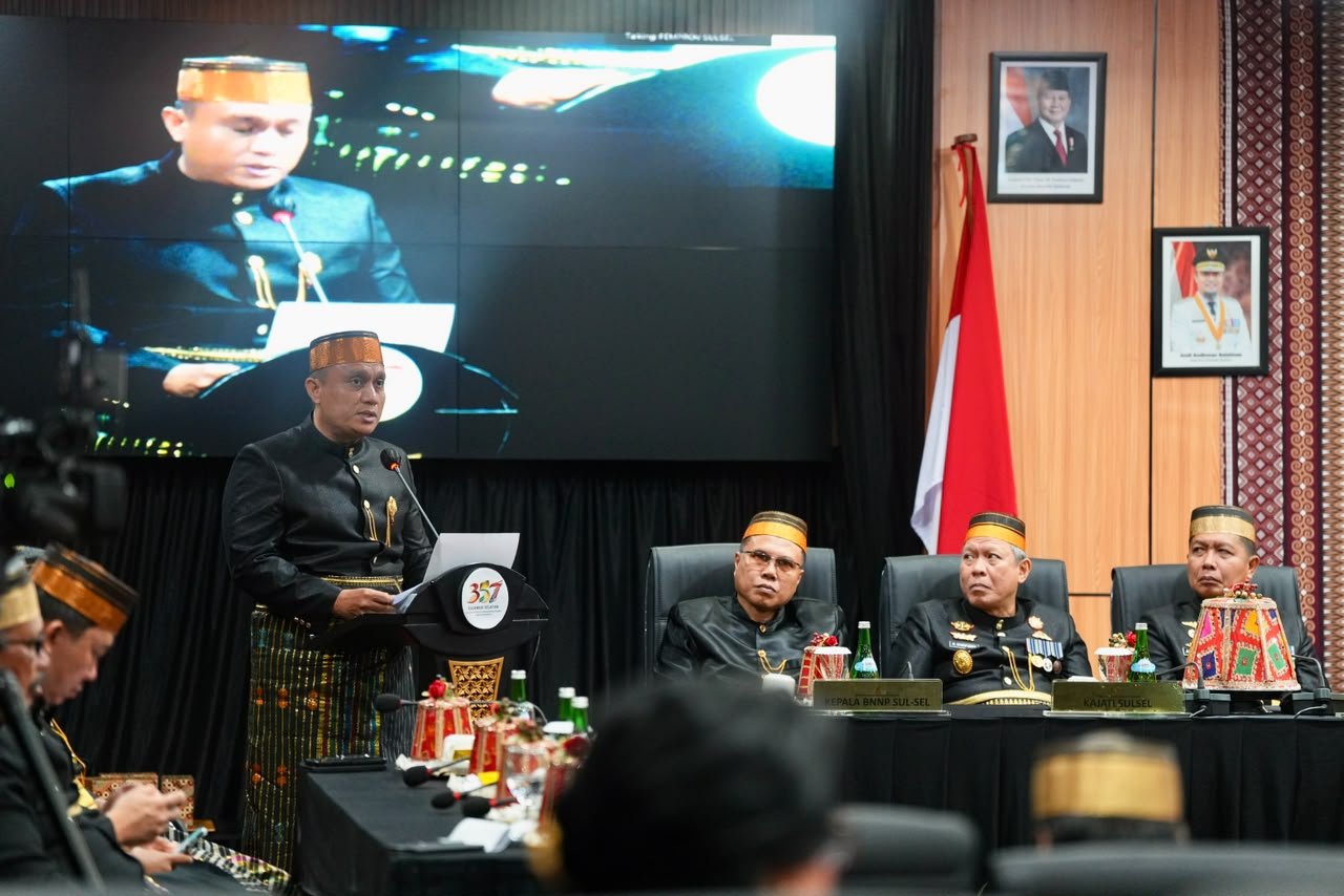 Pj Sekda Andi Winarno Bacakan Sejarah Singkat Di Hari Jadi ke-357 Sulsel
